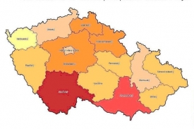 Nejnavštěvovanější kraje v létě.