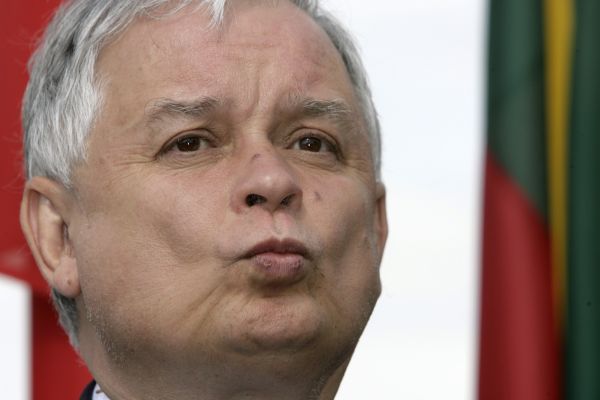 Polský prezident Lech Kaczyński. Polský prezident Lech Kaczyński.