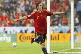 Španělský hrdina David Villa.