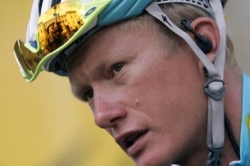 Kazašský cyklista Alexander Vinokurov.