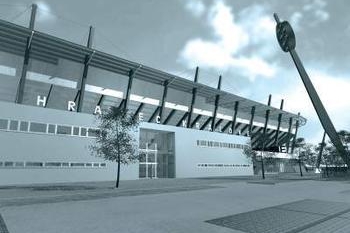 Vizualizace nového stadionu. Vizualizace nového stadionu.