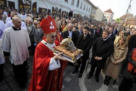 Miloslav Vlk sloužil 27. září ve Staré Boleslavi slavnostní mši.
