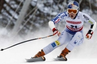 Američanka Lindsey Vonnová, nová mistryně světa v superobřím slalomu.