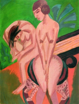 Ernst Ludwg Kirchner, Dva akty v pokoji, 1914
