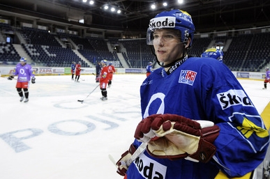 Radim Vrbata, jeden ze sedmi hokejistů z NHL v týmu.