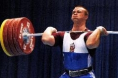 Český vzpěrač Tomáš Matykiewicz.