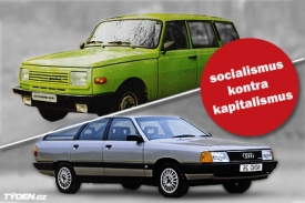 Wartburg 353 Tourist kontra Audi 100 Avant