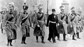 Téměř posedlost uniformami. Vilém II. se svými syny.