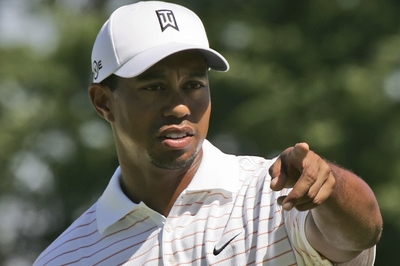 Tiger Woods byl druhý o jedinou ránu