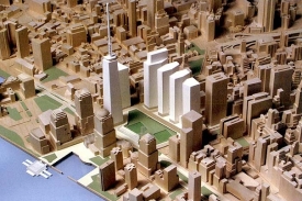 Model nové podoby Ground Zero. Model nové podoby Ground Zero.