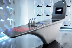 Futuristický kuchyňský ostrůvek od Zahy Hadid. Futuristický kuchyňský ostrůvek od Zahy Hadid.