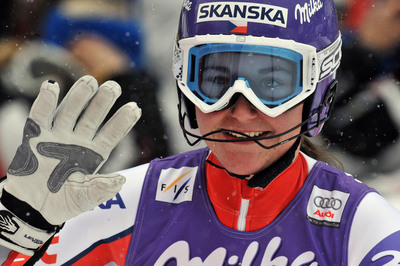 Česká sjezdařka Šárka Záhrobská.