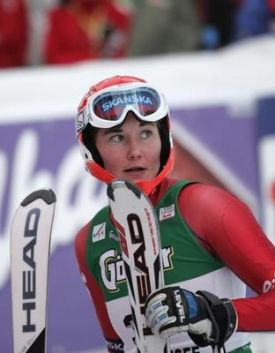 Sjezdařka Šárka Záhrobská.