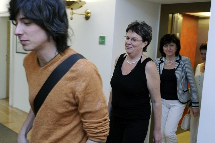 Zástup zelených rebelů: Stropnický, Kuchtová, Zubová a Jakubková. 
