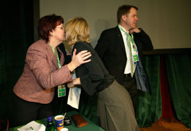 Dana Kuchtová, Kateřina Jacques a Martin Bursík.