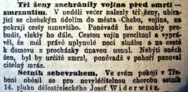 Další zpráva o následcích zimy v roce 1909.