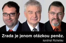 Poslední přeběhlíci? Pohanka, Melčák, Snítilý na plakátu z dílny ČSSD.