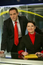 Pavel Zuna a Mirka Čejková - moderátoři Zpráv TV Prima.