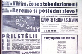 27. srpna 1968, zvláštní vydání o výsledcích jednání v Moskvě
