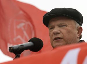 Vůdce komunistů Gennadij Zjuganov.
